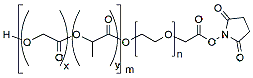 Molecular structure of the compound: PLGA(3k)-PEG(3k)-NHS