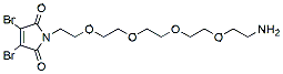 Molecular structure of the compound: 3,4-Dibromo-Mal-PEG4-Amine TFA salt
