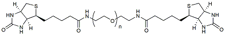 Molecular structure of the compound: Biotin-PEG-Biotin, MW 10,000