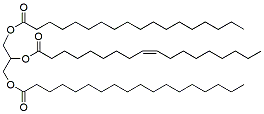 Molecular structure of the compound: 1,3-Distearoyl-2-oleoyl Glycerol
