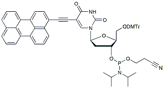 Molecular structure of the compound: Perylene dU phosphoramidite