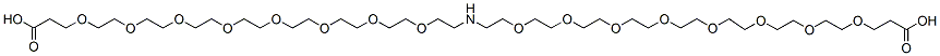 Molecular structure of the compound: NH-bis(PEG8-Acid), HCl salt