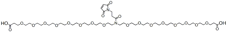 Molecular structure of the compound: N-Mal-N-bis(PEG8-acid)