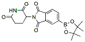 Molecular structure of the compound: 2-(2,6-dioxopiperidin-3-yl)-5-(4,4,5,5-tetramethyl-1,3,2-dioxaborolan-2-yl)isoindoline-1,3-dione
