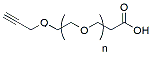 Molecular structure of the compound: Propargyl-PEG-acid, MW 2,000
