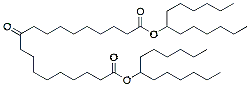 Molecular structure of the compound: 1,19-Bis(1-hexylheptyl) 10-oxononadecanedioate