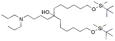 Molecular structure of the compound: 1-(pentan-5-dipropylamine)-1-hydroxyl-1,1-bis(TBDMS-hexane)
