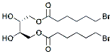 Molecular structure of the compound: (2R,3R)-1,4-bis(6-bromohexylate)butane-2,3-diol
