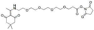Molecular structure of the compound: Dde PEG4-NHS ester