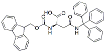 Molecular structure of the compound: FMoc-Asn(Trt)-OH