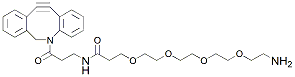 Molecular structure of the compound: DBCO-NHCO-PEG4-amine TFA salt