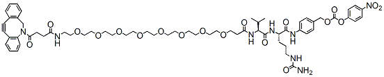 Molecular structure of the compound: DBCO-PEG8-Val-Cit-PAB-PNP