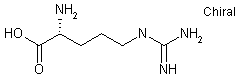 Molecular structure of the compound: D-Arginine hydrochloride
