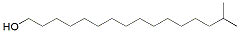 Molecular structure of the compound: 15-methylhexadecan-1-ol