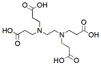 Molecular structure of the compound: 3,3,3,3-(Ethane-1,2-diylbis(azanetriyl))tetrapropanoic acid