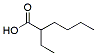 Molecular structure of the compound: 2-Ethylhexanoic acid