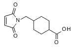 Molecular structure of the compound: 4-((2,5-Dioxo-2H-pyrrol-1(5H)-yl)methyl)cyclohexanecarboxylic acid