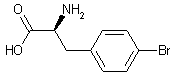 Molecular structure of the compound: 4-BROMO-L-PHENYLALANINE