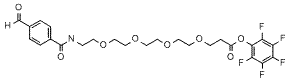 Molecular structure of the compound: Ald-Ph-PEG4-PFP