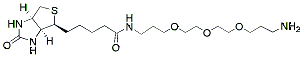 Molecular structure of the compound: Biotin-PEG3-(CH2)3-NH2 TFA salt