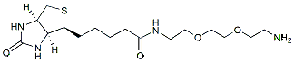 Molecular structure of the compound: Biotin-PEG2-amine