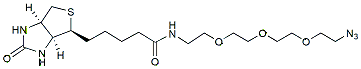 Molecular structure of the compound: Biotin-PEG3-azide