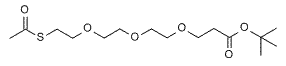 Molecular structure of the compound: S-acetyl-PEG3-t-butyl ester