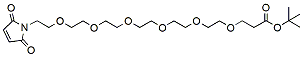 Molecular structure of the compound: Mal-PEG6-t-butyl ester