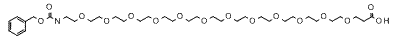 Molecular structure of the compound: Cbz-N-amido-PEG12-acid