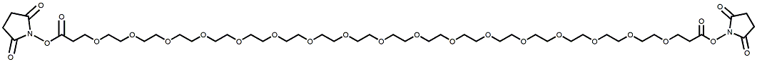 Molecular structure of the compound: Bis-PEG17-NHS ester