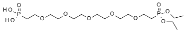 Molecular structure of the compound: Diethoxy-phosphorylethyl-PEG5-ethylphosphonic acid