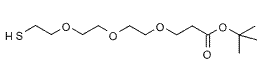 Molecular structure of the compound: Thiol-PEG3-t-butyl ester