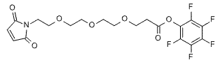 Molecular structure of the compound: Mal-PEG3-PFP