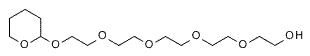 Molecular structure of the compound: THP-PEG6
