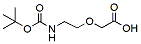 Molecular structure of the compound: t-Boc-N-amido-PEG1-CH2CO2H