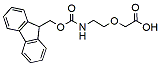 Molecular structure of the compound: Fmoc-NH-PEG1-CH2COOH