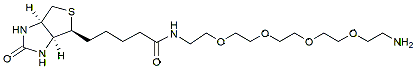 Molecular structure of the compound: Biotin-PEG4-amine