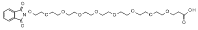 Molecular structure of the compound: (1,3-dioxoisoindolin-2-yl)-PEG9-acid