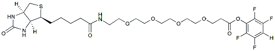 Molecular structure of the compound: Biotin-PEG4-TFP ester