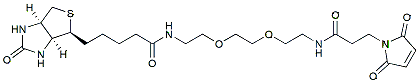 Molecular structure of the compound: Biotin-PEG2-Mal