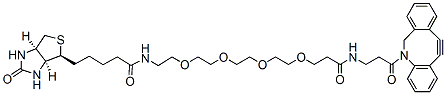 Molecular structure of the compound: DBCO-PEG4-biotin