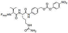 Molecular structure of the compound: Fmoc-Val-Cit-PAB-PNP