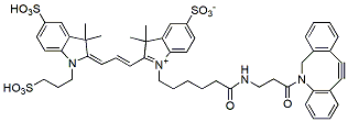 Molecular structure of the compound: Sulfo-Cy3 DBCO