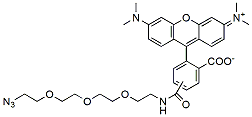 Molecular structure of the compound: TAMRA-PEG3-Azide