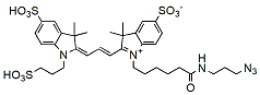 Molecular structure of the compound: Sulfo-Cy3 Azide