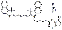 Molecular structure of the compound: Cy5.5 NHS ester