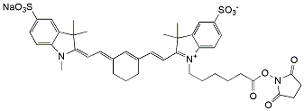 Molecular structure of the compound: Sulfo-Cy7 NHS ester
