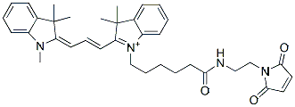 Molecular structure of the compound: Cy3 maleimide