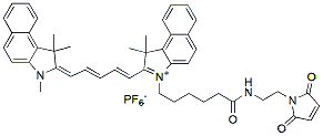 Molecular structure of the compound: Cy5.5 maleimide