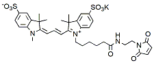 Molecular structure of the compound: Sulfo-Cy3 maleimide
